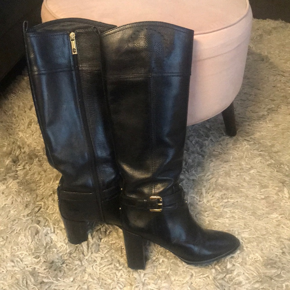 Tory Burch black heeled boots